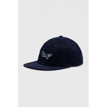DC șapcă de baseball din bumbac culoarea albastru marin, cu imprimeu la reducere