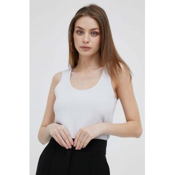 Dkny top culoarea alb