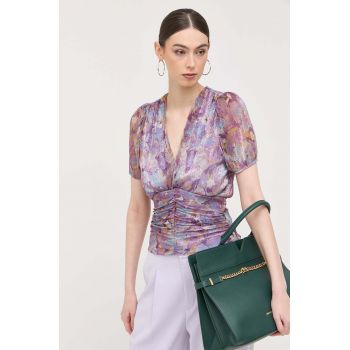 Morgan bluza femei, culoarea violet, modelator