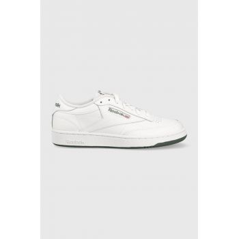 Reebok Classic sneakers din piele CLUB C 85 culoarea alb, FZ6014 FZ6014.100039280-white ieftini