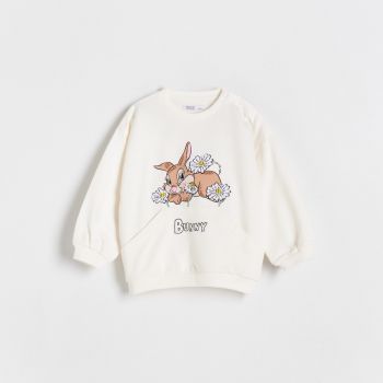 Reserved - Bluză sport Bambi - Ivory