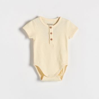 Reserved - Body ajustabil, din bumbac - Ivory Reserved - Body ajustabil, din bumbac - Ivory