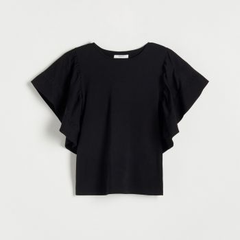 Reserved - Ladies` blouse - Negru