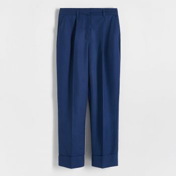 Reserved - Pantaloni din Lyocell Tencel™ - Bleumarin