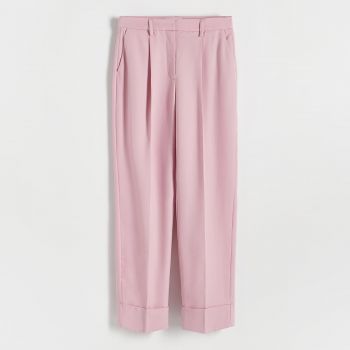 Reserved - Pantaloni din Lyocell Tencel™ - Roz