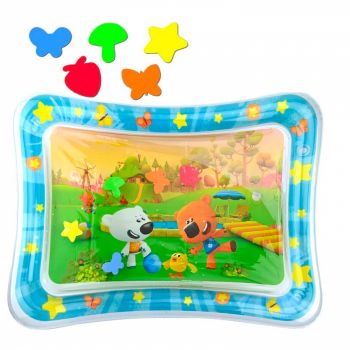 Saltea cu apa pentru bebelusi 70 x 50 cm - Prietenii catelusi la joaca