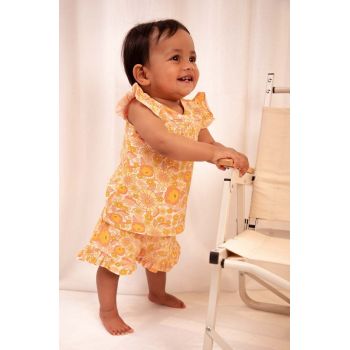 Coccodrillo pantaloni scurti bebe culoarea portocaliu, modelator ieftini
