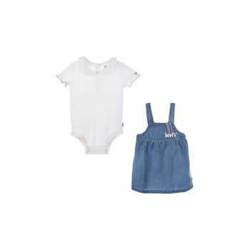 Levi's compleu bebe culoarea alb