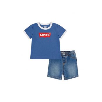 Levi's compleu bebe culoarea albastru marin ieftin