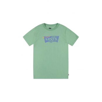Levi's tricou copii culoarea verde, cu imprimeu