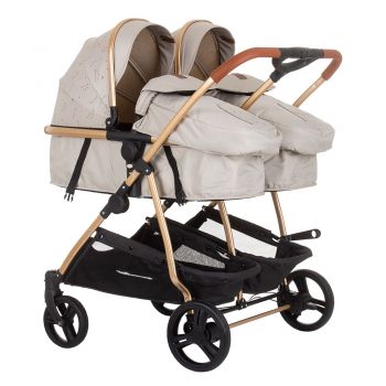 Carucior gemeni Chipolino Duo Smart 2 in 1 sand ieftin