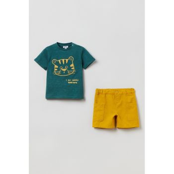 Set de tricou si pantaloni scurti din bumbac la reducere