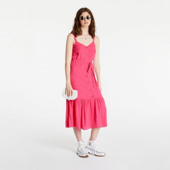 Tommy Jeans Button Thru Midi Dress Bright Jewel