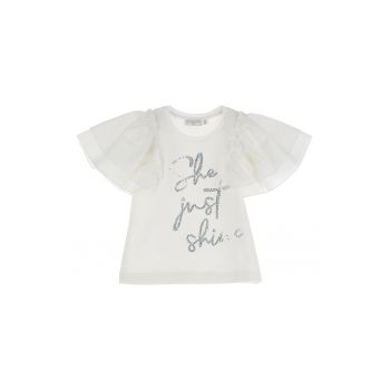 Tricou cu maneci evazate