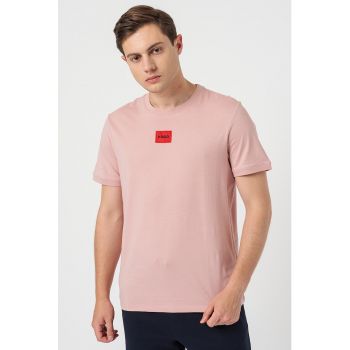 Tricou de bumbac cu aplicatie logo Diragolino