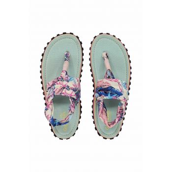 Gumbies sandale femei, culoarea verde ieftine