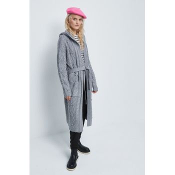 Medicine cardigan femei, culoarea gri