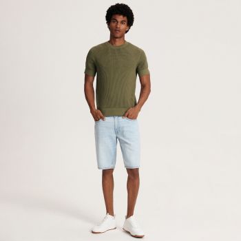 Reserved - Pantaloni scurți regular din denim - Albastru