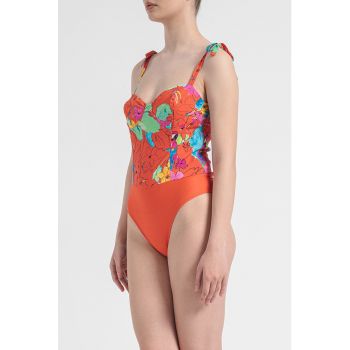 Body cu model floral de firma original