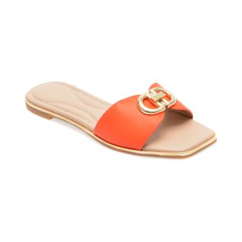 Papuci ALDO portocalii, BELLENOR820, din piele ecologica