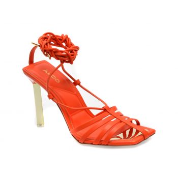 Sandale ALDO portocalii, LUWETH820, din piele ecologica