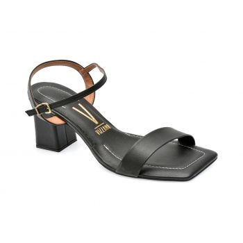 Sandale VIZZANO negre, 6455101, din piele ecologica