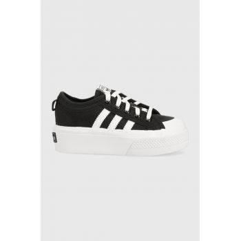 adidas Originals tenisi copii NIZZA PLATFORM C culoarea negru