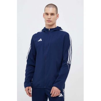 adidas Performance jacheta de antrenament Tiro 23 culoarea bleumarin, de tranziție HZ9067