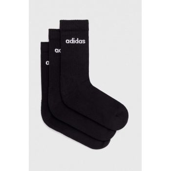 adidas șosete 3-pack bărbați, culoarea negru IC1301 ieftine