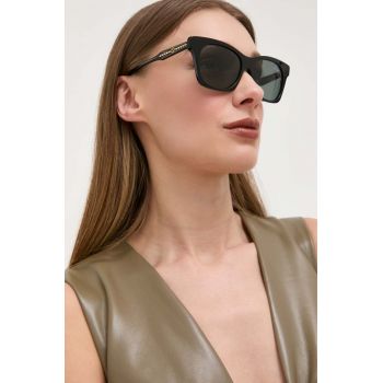 Gucci ochelari de soare femei, culoarea negru