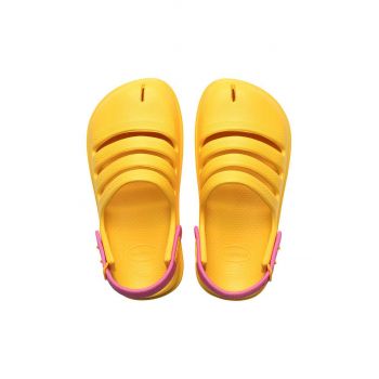 Havaianas sandale copii CLOG culoarea galben