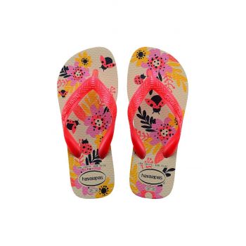 Havaianas slapi copii FLORES culoarea roz ieftini