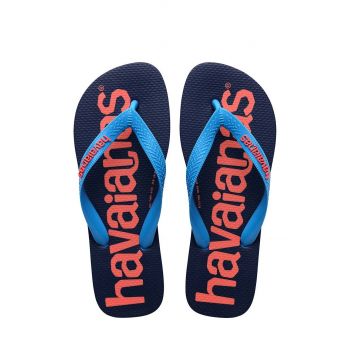 Havaianas slapi copii LOGOMANIA culoarea albastru marin