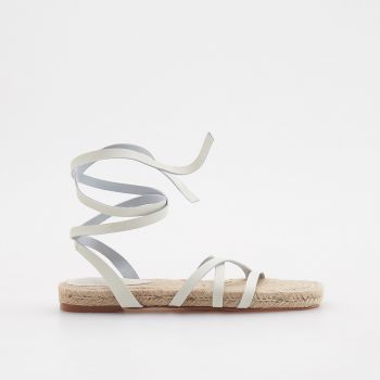 Reserved - Sandale cu șireturi - Ivory