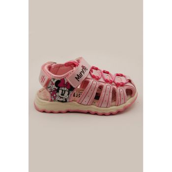 Sandale cu velcro si Minnie Mouse