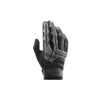 Manusi ciclism cu protectii gel negru-gri