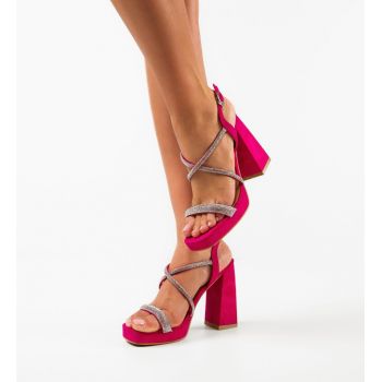 Sandale dama Boots Fuchsia ieftine