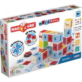 Joc Geomag Magnetic Magicube Alfabet 79 piese
