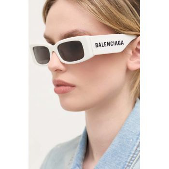 Balenciaga ochelari de soare femei, culoarea alb