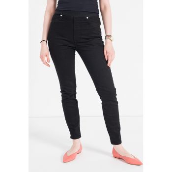 Blugi skinny cu talie elastica