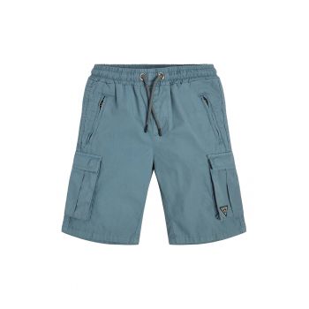 Pantaloni scurti cargo de bumbac cu snur ieftin