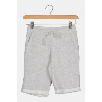 Pantaloni sport scurti de bumbac cu buzunare la reducere