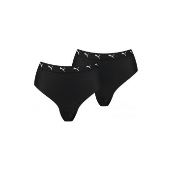 Set de chiloti brazilieni cu talie inalta - 2 perechi