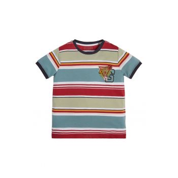 Tricou de bumbac pique cu dungi
