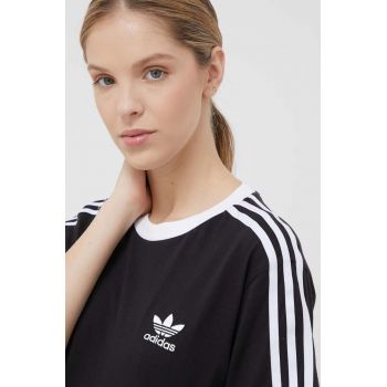 adidas Originals tricou din bumbac culoarea negru