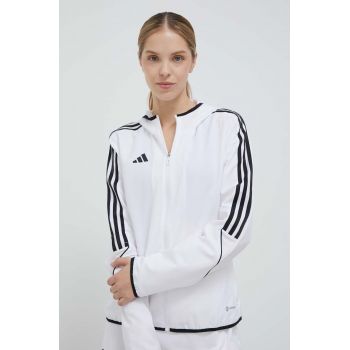 adidas Performance jacheta de antrenament Tiro 23 culoarea alb, de tranziție IA1631 ieftina