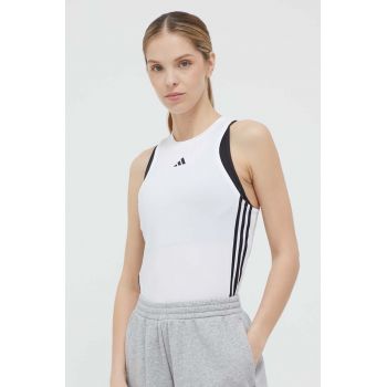 adidas Performance top de antrenament Train Essentials culoarea alb HT9514