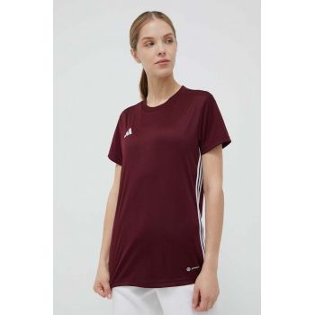 adidas Performance tricou de antrenament Tabela 23 culoarea bordo IB4930