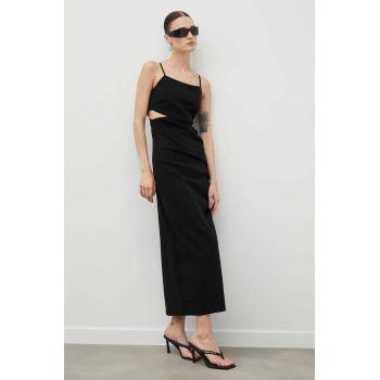 Gestuz rochie culoarea negru, maxi, drept