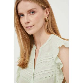 Pepe Jeans bluza femei, culoarea verde